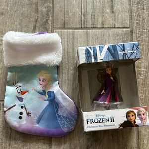 Frozen 2 ornament and mini stocking